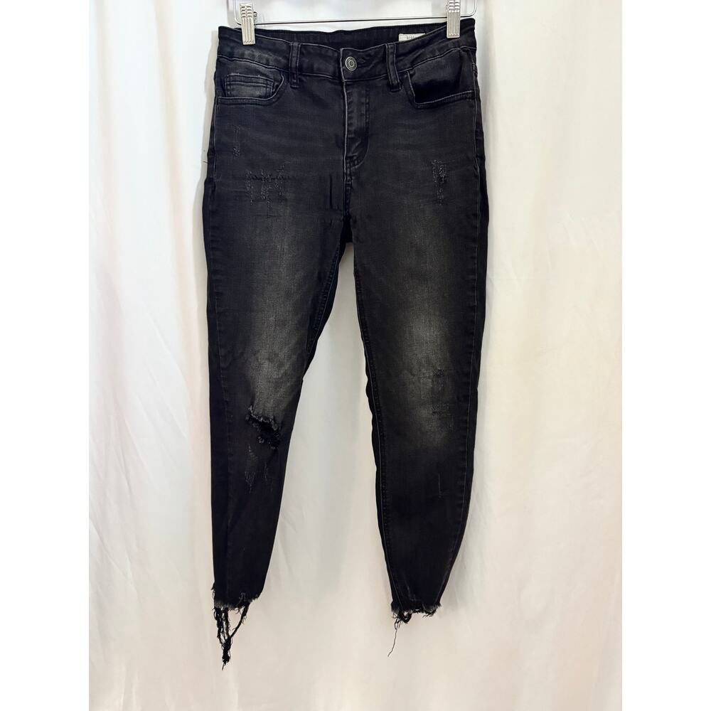 Bridge by Gly Distressed Black Skinny Jeans – Size 27